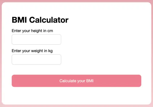 BMI Calculator